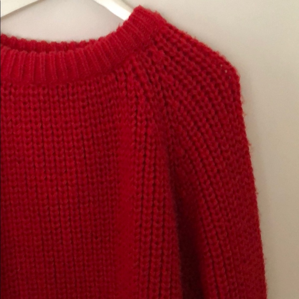 Hand knit wool sweater